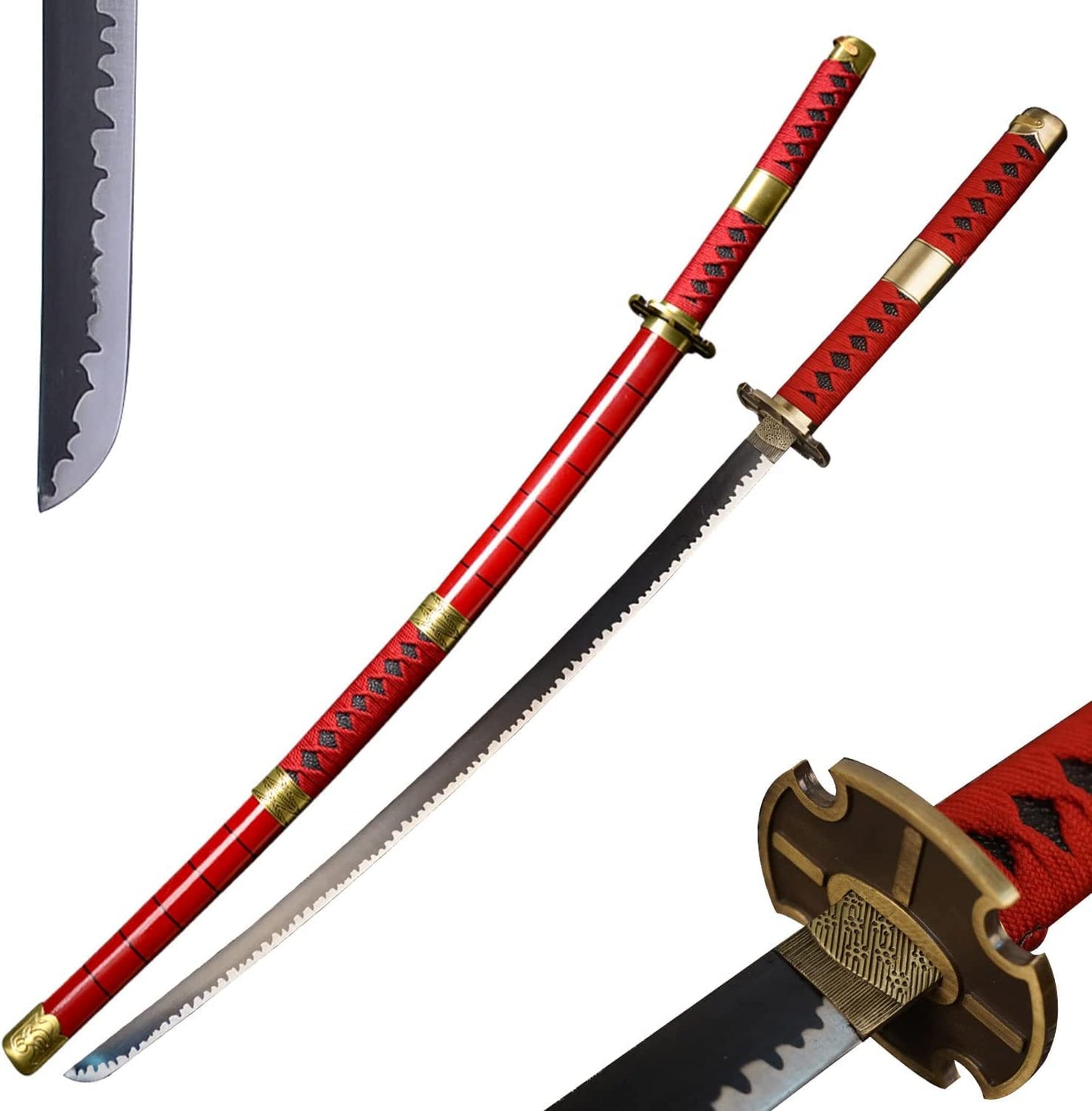Sandai kitetsu life size zoro katana (Onepiece)