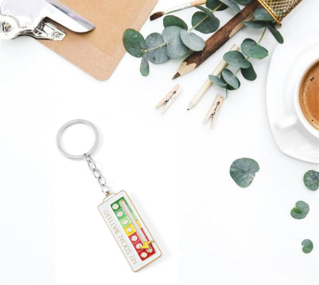 My social battery Keychain
