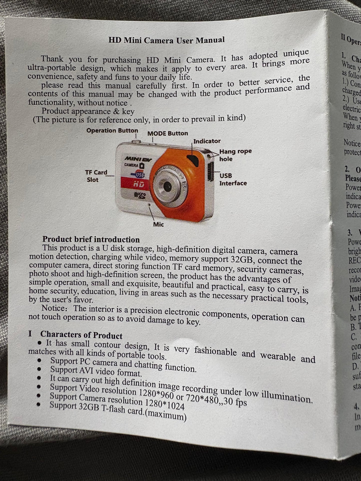 Functional camera keychain|camcorder