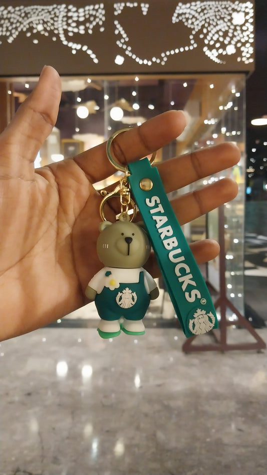Green bear Starbucks (Keychain)