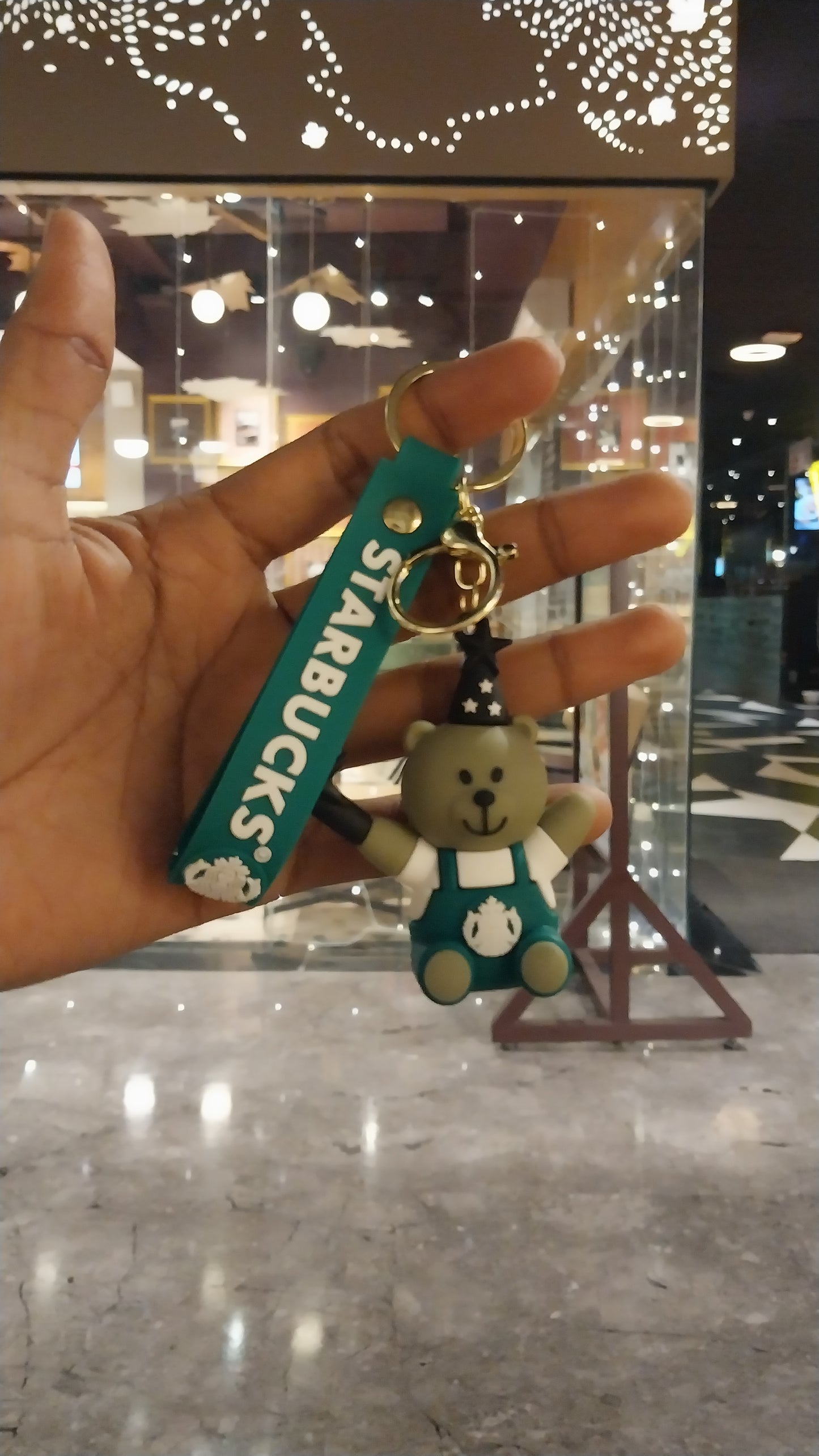 Party Green bear Starbucks (Keychain)